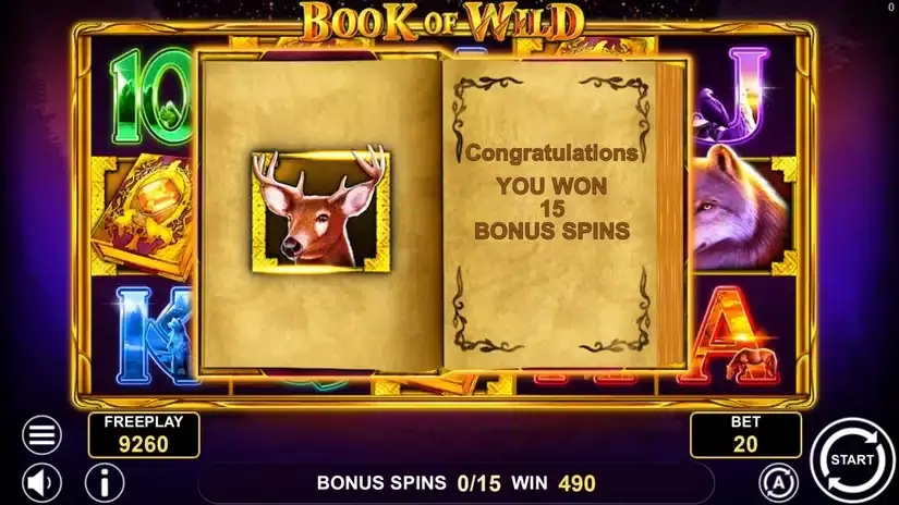 Book of Wild slot screenshot 3