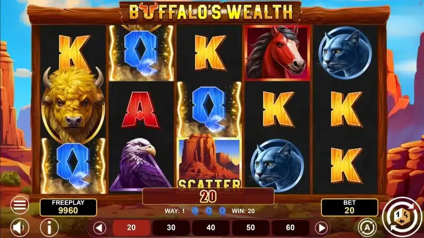 Buffalo’s Wealth slot screenshot 2