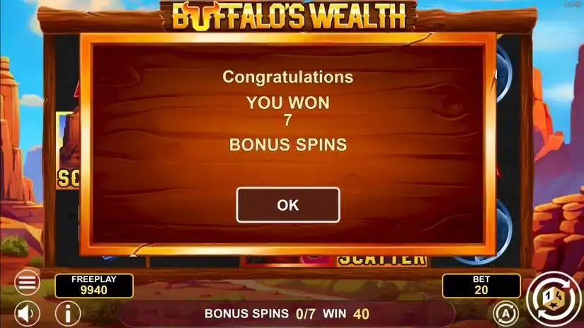 Buffalo’s Wealth slot screenshot 4