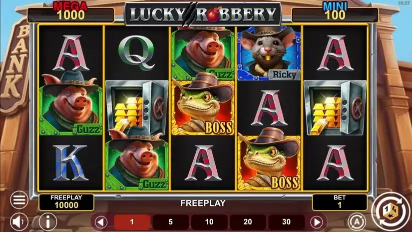 Lucky Robbery Win Spins slot screenshot 1