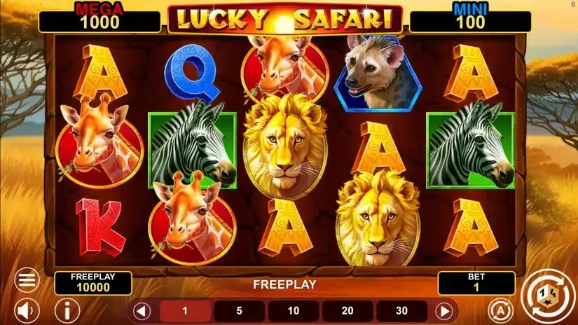 Lucky Safari Hold And Win slot screenshot