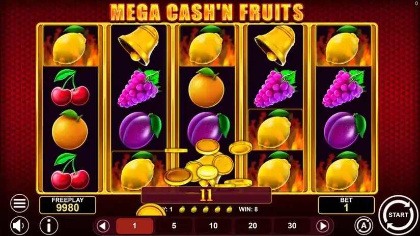 Mega Cash’n Fruits slot screenshot 