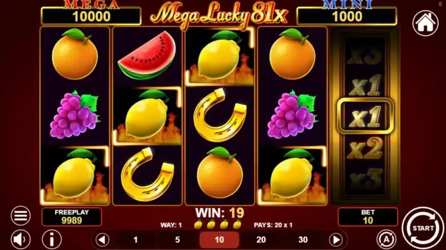 Mega Lucky 81x slot screenshot 2