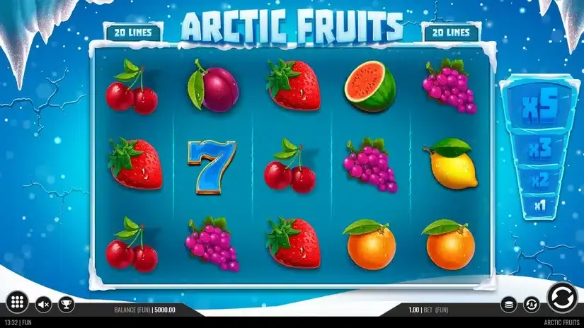 Arctic Fruits slot screenshot 1
