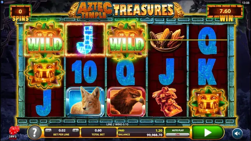 Aztec Temple Treasures slot screenshot 4