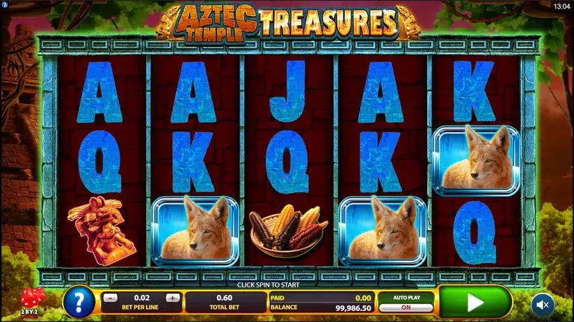 Aztec Temple Treasures slot screenshot 1