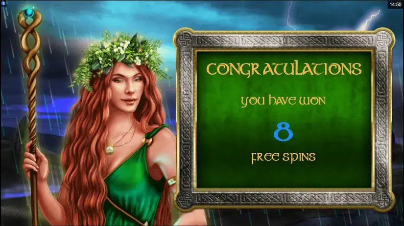 Celtic Goddess slot screenshot 