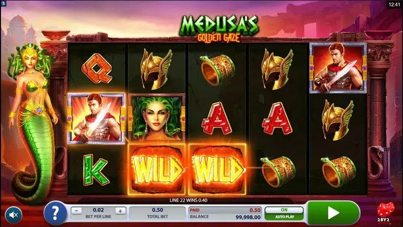 Medusa’s Golden Gaze slot screenshot 2