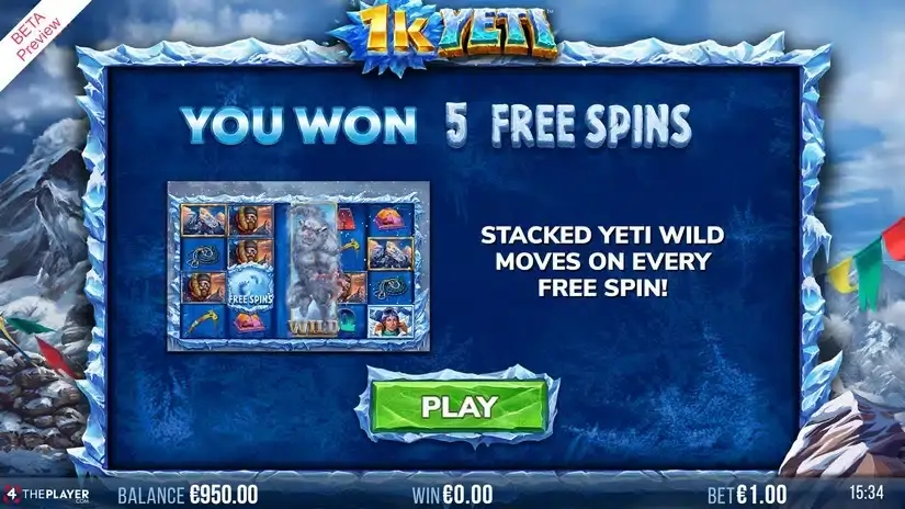 1K Yeti slot screenshot 3