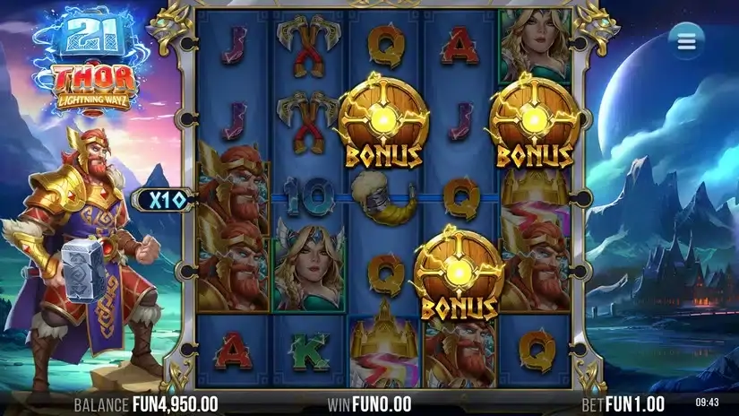 21 Thor Lightning Ways slot screenshot 2