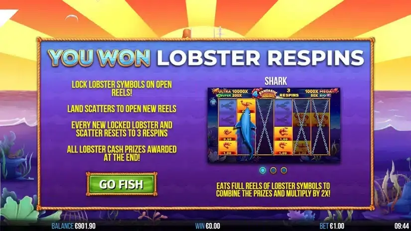 4 Fantastic Lobsters slot screenshot 3