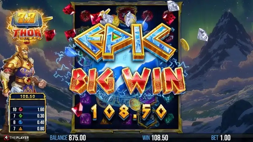 7×7 Thor slot screenshot