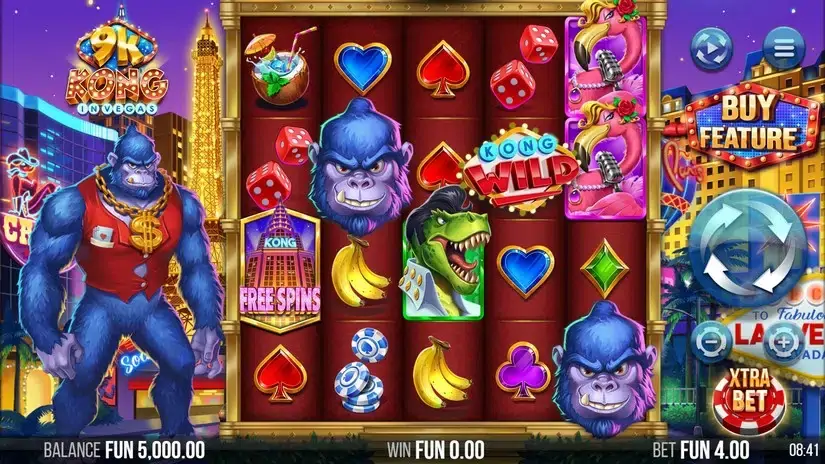 9k Kong in Vegas slot screenshot 