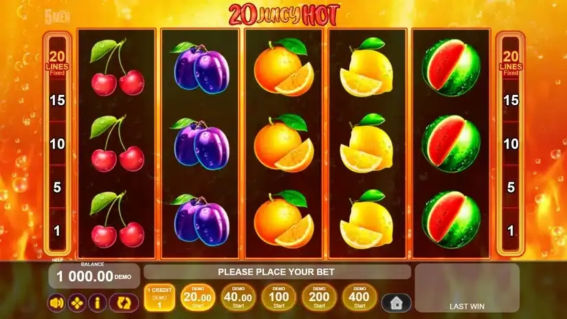 20 Juicy Hot slot screenshot 