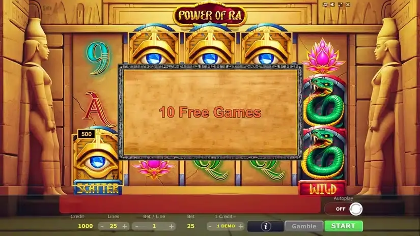 Power of Ra slot screenshot 4