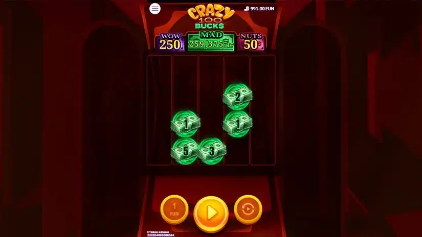 Crazy 100 Bucks slot screenshot 3