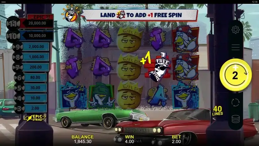 Geese With Attitude slot screenshot 