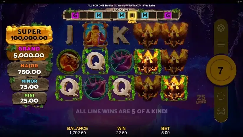 Woolly Wilds MAX slot screenshot 