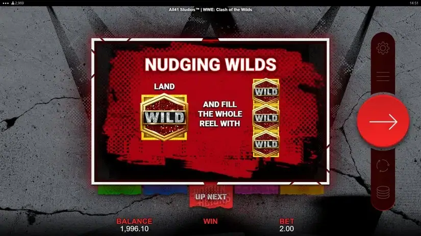 WWE Clash of the Wilds slot screenshot 5
