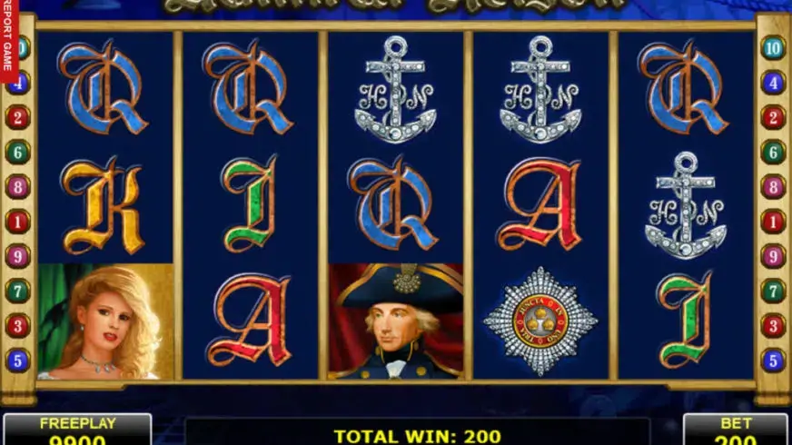 Admiral Nelson slot screenshot 