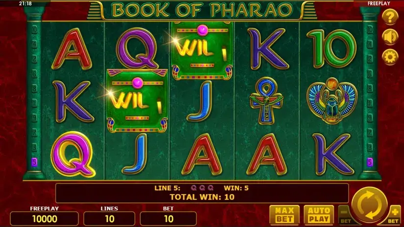 Book Of Pharao slot screenshot 2
