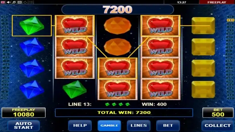 Diamonds on Fire slot screenshot 3