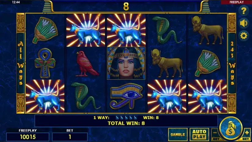 Enchanted Cleopatra slot screenshot 