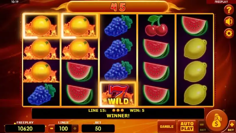 Hot fruits 100 slot screenshot 2