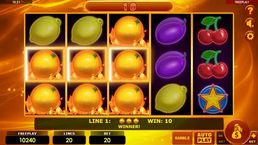 Hottest Fruits 20 slot screenshot 2