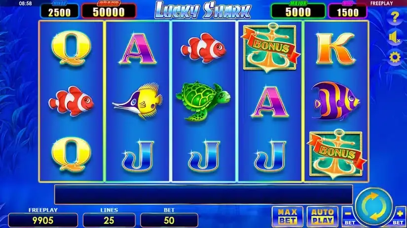Lucky Shark slot screenshot 1