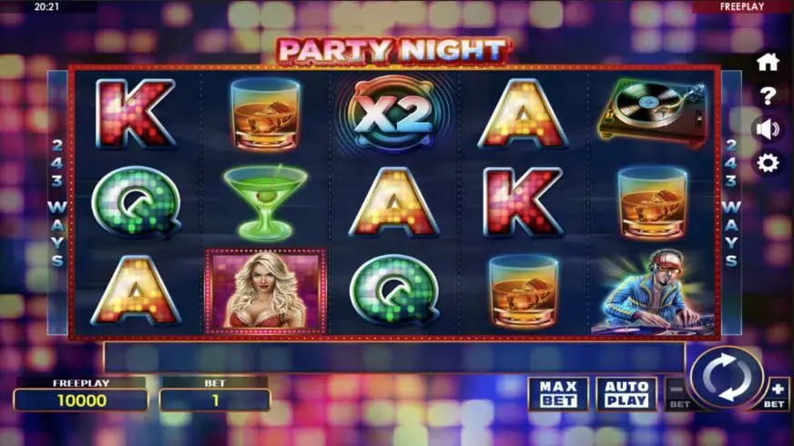 Party Night slot screenshot 