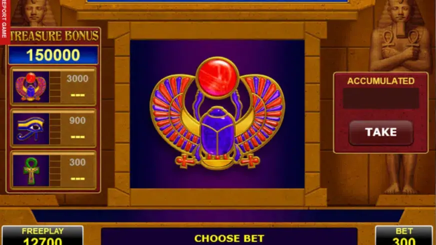 Scarab Treasure slot screenshot 1