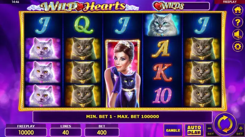 Wild Hearts slot screenshot 1