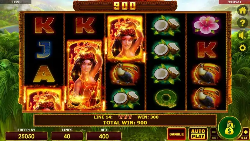 Wild Volcano slot screenshot 4