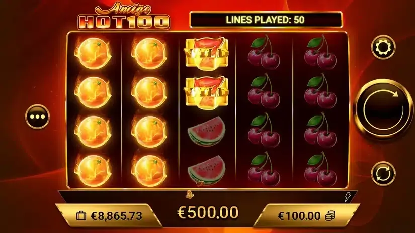 Amigo HOT100 slot screenshot 