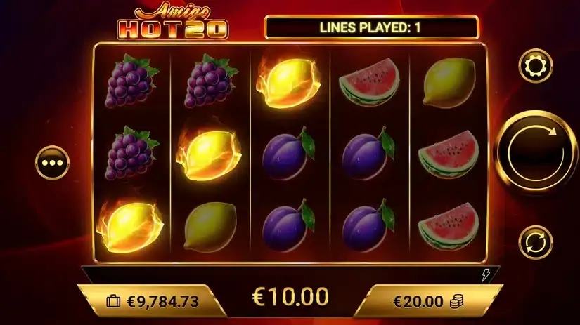 Amigo HOT20 slot screenshot 2