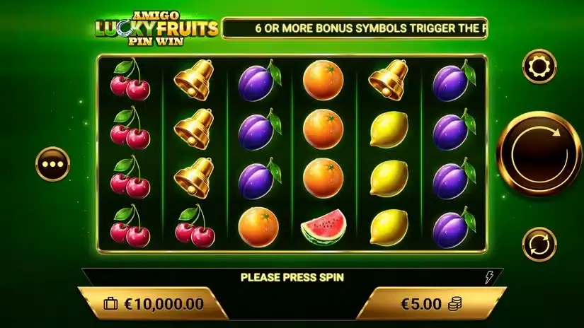 Amigo Lucky Fruits Pin Win slot screenshot 1