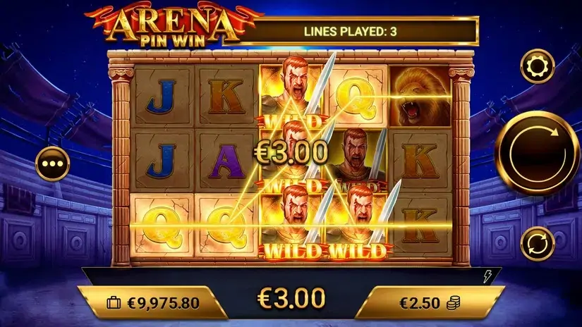 Arena Pin Win slot screenshot 4