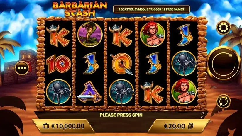 Barbarian Stash slot screenshot 