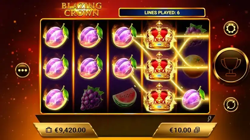 Blazing Crown slot screenshot 4