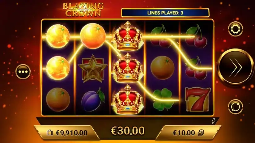 Blazing Crown slot screenshot 2