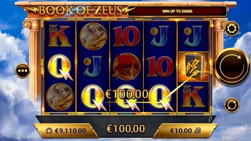 Book of Zeus slot screenshot 3