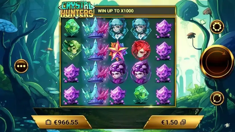 Crystal Hunters slot screenshot 3