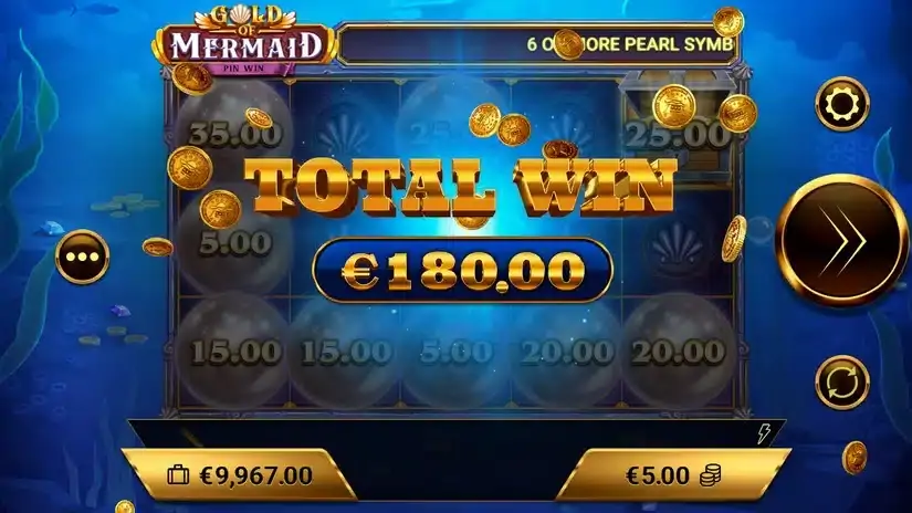 Gold of Mermaid slot screenshot 7
