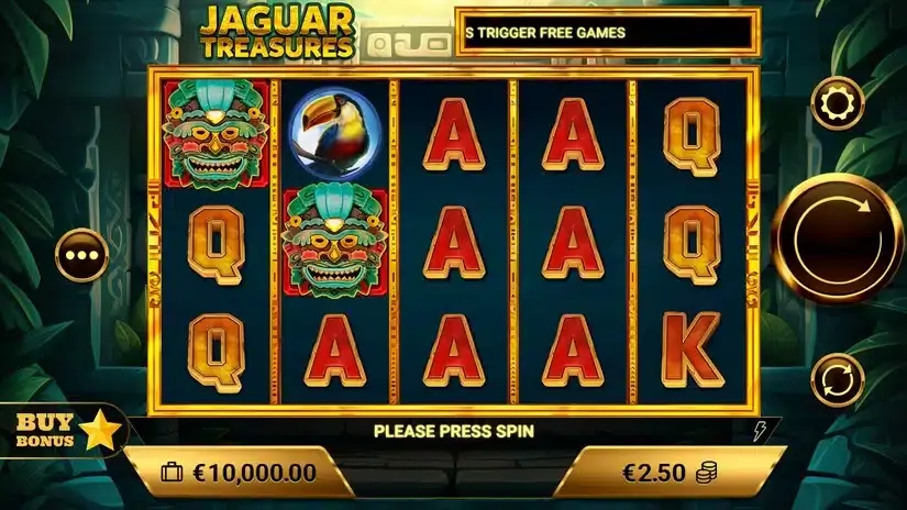 Jaguar Treasures slot screenshot 