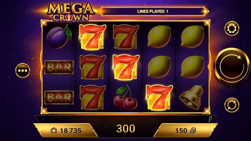 Mega Crown slot screenshot 2