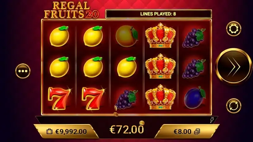 Regal Fruits 20 slot screenshot 2