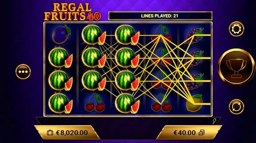 Regal Fruits 40 slot screenshot 5