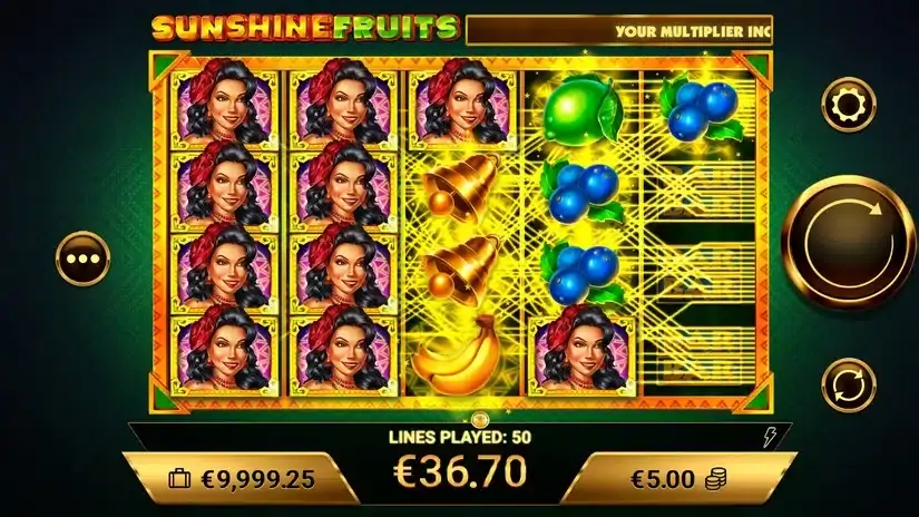 Sunshine Fruits slot screenshot 2