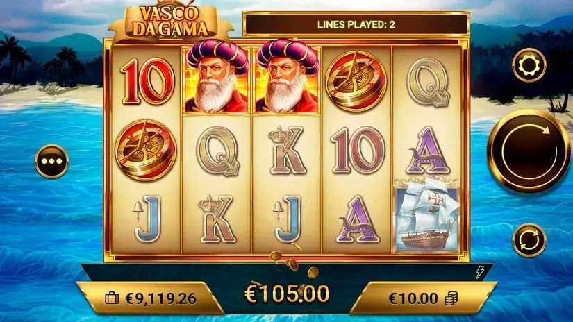 Vasco Da Gama slot screenshot 